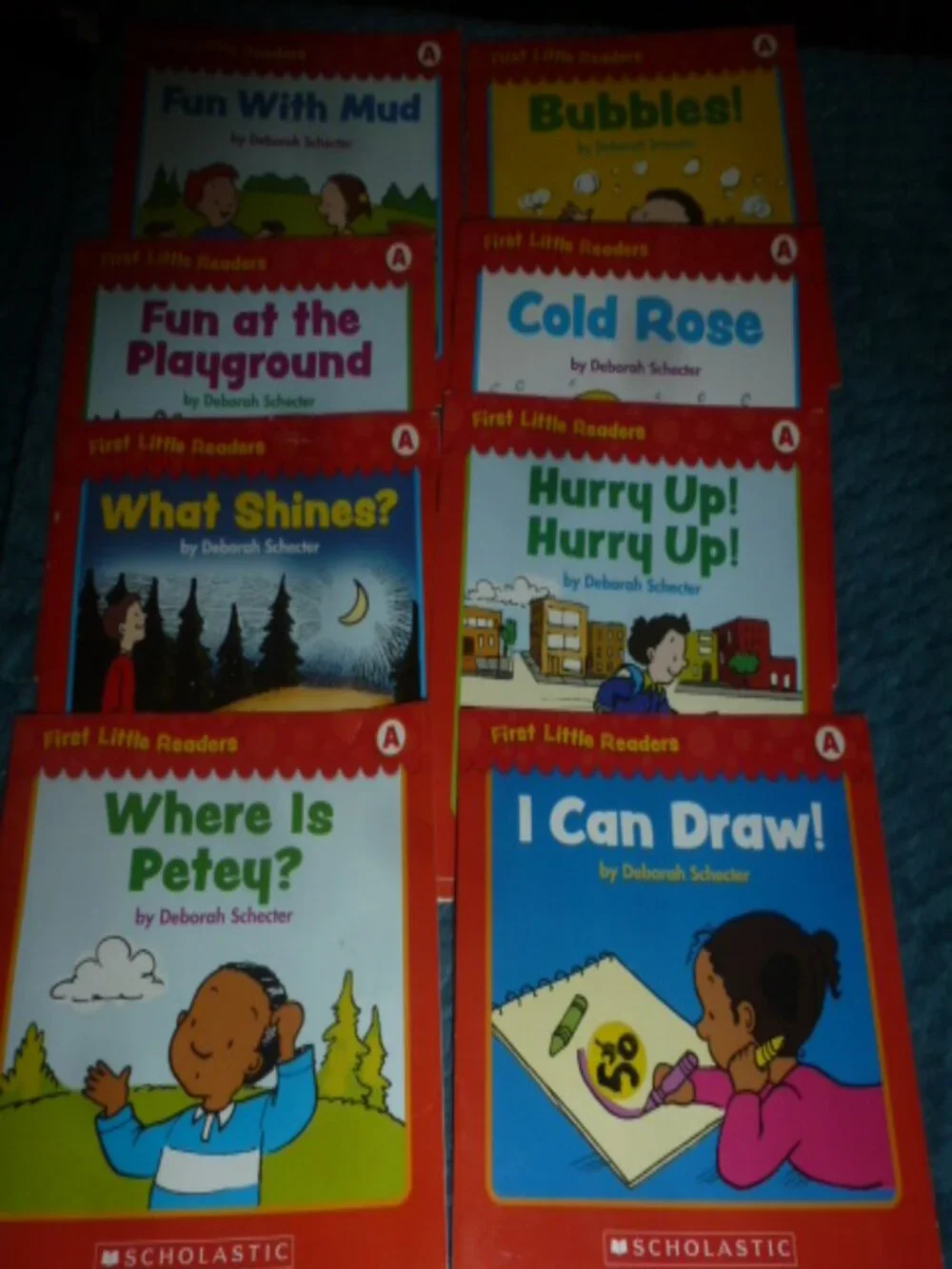 Scholastic First Little Readers Level A Book Lot – 8 Books by Deborah Schecter